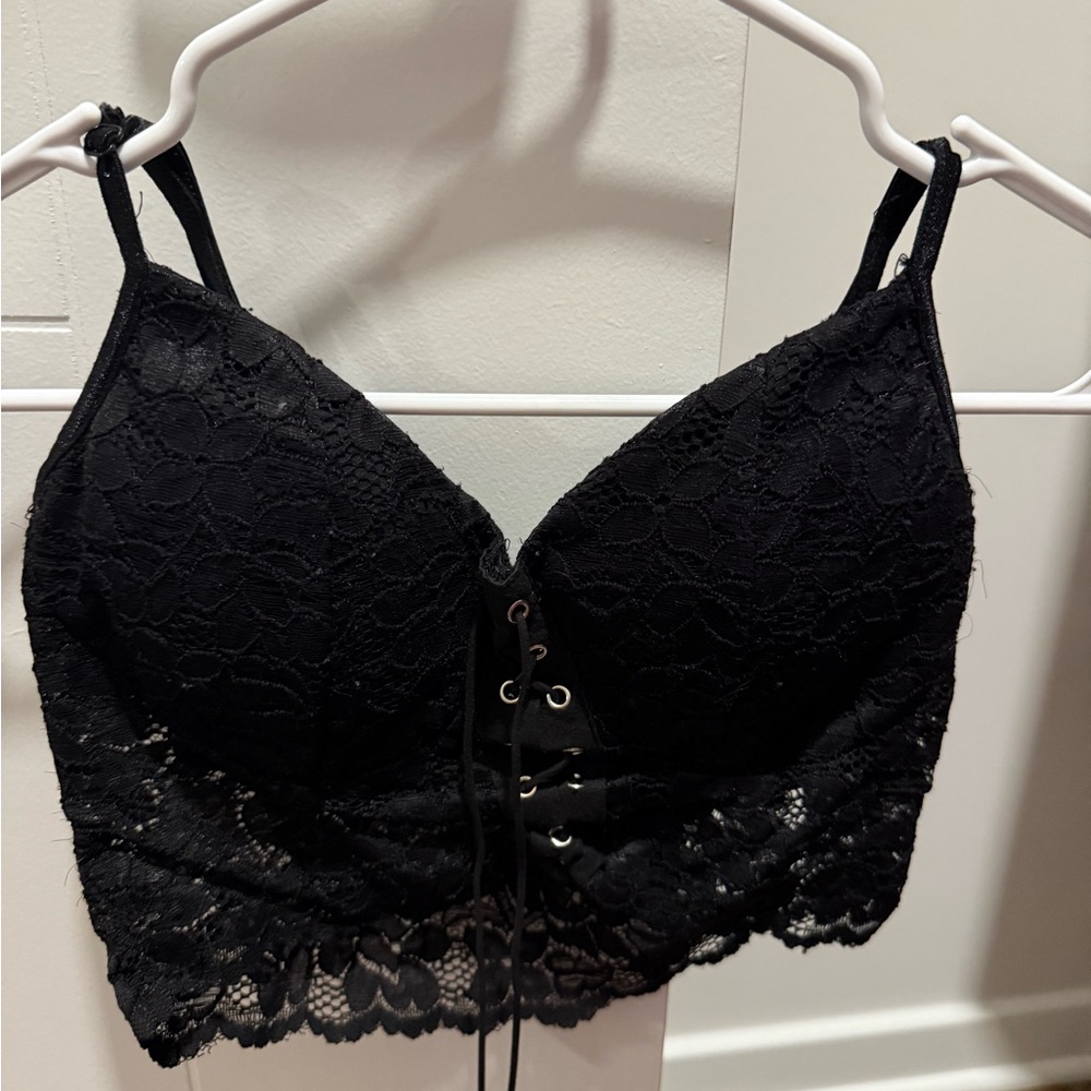 Black Lace Tank Top